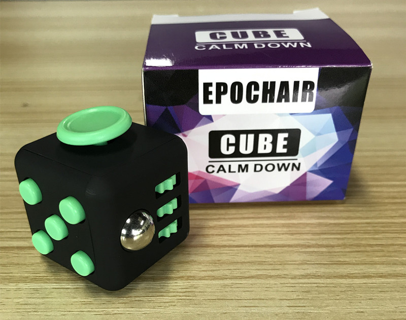 EpochAir Fidget Cube Relieves Stress And Anxiety for Children and Adults Anxiety Attention Toy (Green)