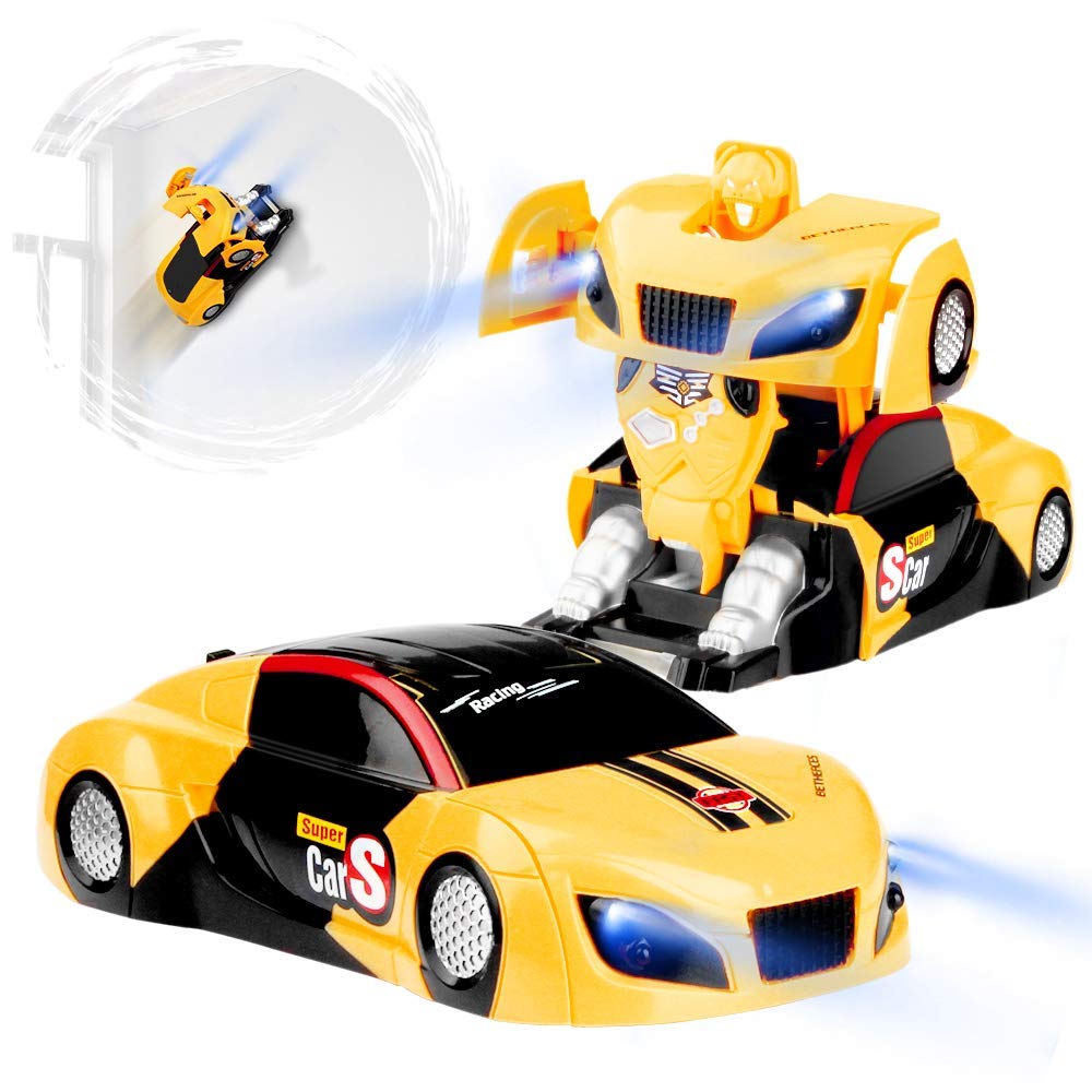  Remote Control Wall Climbing Car Transformer Toys One-Button Transforms 360° Rotating Toy Cars upc: 716955864191