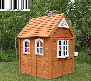 Epochair Wood Outdoor Children's Playhouse with Many Extras